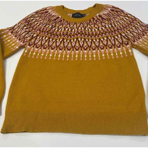 Minkpink Fair Isle Sweater Crew Neck Colorful Size XS - Picture 3 of 9